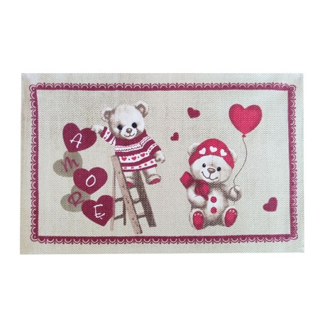 TAPPETO CUCINA COTONE CANVAS ANTISCIVOLO TEDDY PEZZOLI