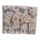 ASSORTITO 4 PEZZI COMPLETO LENZUOLA COTONE MATRIMONIALE DELICATO FARFALLE HOME SWEET HOME