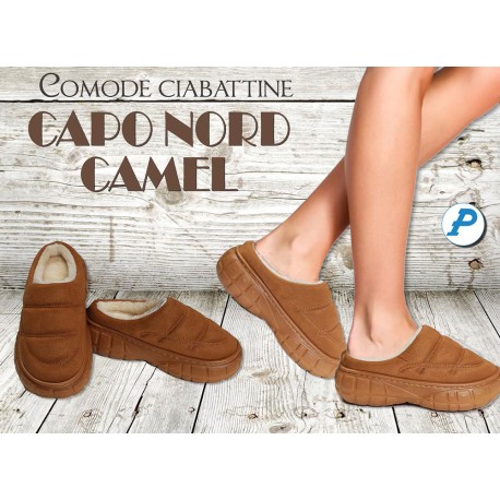 CIABATTE DONNA PILE 38-39 E 40-41 CAPO NORD CAMEL PEZZOLI