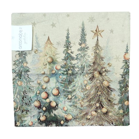 SET ARREDO GOBELIN LUREX NATALE FODERA CENTRO RUNNER TOVAGLIA ALBERI PALLE TAA ARCONATE