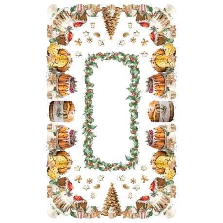 TOVAGLIA COTONE DIGITALE DOLCI NATALE GIPETEX