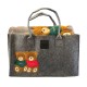 PLAID PILE 130X160CM RICAMATO CON BORSA IN FELTRO ORSETTI DUANEX