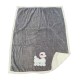 PLAID PILE 130X160CM RICAMATO CON BORSA IN FELTRO BARBONCINO DAUNEX