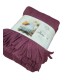 PLAID PILE TINTA UNITA EFFETTO MOHAIR FRANGE INVERNESS SOPHIE PRUGNA