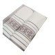 SET SPUGNA 3 PEZZI 1 ASCIUGAMANO + 1 OSPITE + 1 OSPITE JACQUARD ADUA BIANCALUNA