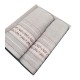 SET SPUGNA 3 PEZZI 1 ASCIUGAMANO + 1 OSPITE + 1 OSPITE JACQUARD ADUA BIANCALUNA