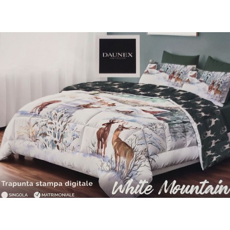 TRAPUNTA INVERNALE MICROFIBRA MATRIMONIALE DIGITALE WHITE MOUNTAIN DAUNEX