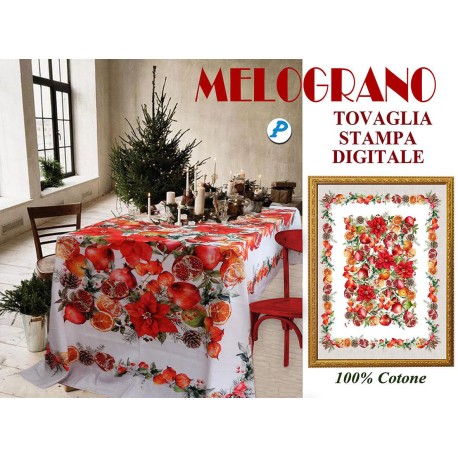 TOVAGLIA COTONE DIGITALE MELOGRANO PEZZOLI