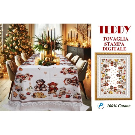 TOVAGLIA COTONE DIGITALE TEDDY PEZZOLI