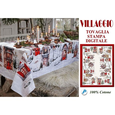 TOVAGLIA COTONE DIGITALE VILLAGGIO PEZZOLI