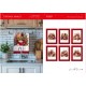 CONFEZIONE 6 PEZZI ASSORTITI STROFINACCI 55X80CM COTONE DIGITALE NATALE TIFFANY XMAS 1 VINGI
