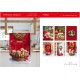 CONFEZIONE 6 PEZZI ASSORTITI STROFINACCI 55X80CM COTONE DIGITALE NATALE TIFFANY XMAS 5 VINGI