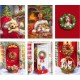 CONFEZIONE 6 PEZZI ASSORTITI STROFINACCI 55X80CM COTONE DIGITALE NATALE TIFFANY XMAS 5 VINGI