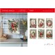 CONFEZIONE 6 PEZZI ASSORTITI STROFINACCI 55X80CM COTONE DIGITALE NATALE TIFFANY XMAS 8 VINGI