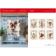 CONFEZIONE 6 PEZZI ASSORTITI STROFINACCI 55X80CM COTONE DIGITALE NATALE TIFFANY XMAS 10 VINGI