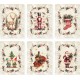 CONFEZIONE 6 PEZZI ASSORTITI STROFINACCI 55X80CM COTONE DIGITALE NATALE TIFFANY XMAS 10 VINGI