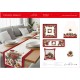 SET TOVAGLIA CENTRO RUNNER FODERA CUSCINO COTONE DIGITALE TIFFANY 03 XMAS VINGI
