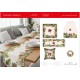 SET CENTRO RUNNER GREMBIULE FODERA CUSCINO COTONE DIGITALE TIFFANY 02 XMAS VINGI
