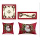 SET CENTRO RUNNER FODERA CUSCINO GOBELIN NATALE SANTA CLAUS VINGI