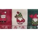 STROFINACCI SPUGNA COTONE RICAMATO CONF. 3 PEZZI NATALE BABBI VINGI