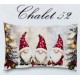 FEDERA CUSCINO COTONE DIGITALE NATALE CHALET 52 IMBERTI