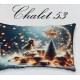 FEDERA CUSCINO COTONE DIGITALE NATALE CHALET 53 IMBERTI