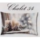 FEDERA CUSCINO COTONE DIGITALE NATALE CHALET 54 IMBERTI