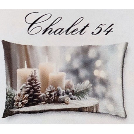 FEDERA CUSCINO COTONE DIGITALE NATALE CHALET 54 IMBERTI