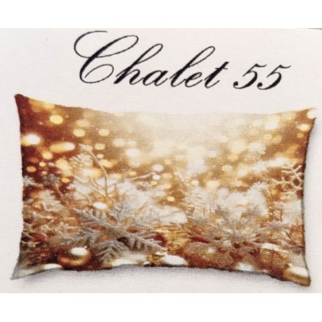 FEDERA CUSCINO COTONE DIGITALE NATALE CHALET 55 IMBERTI