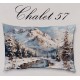 FEDERA CUSCINO COTONE DIGITALE NATALE CHALET 57 IMBERTI