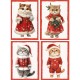 STROFINACCI 50X70CM 4 PEZZI COTONE DIGITALE NATALE MINU SGHOME