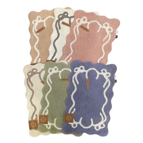 ASSORTITO 6 PEZZI TAPPETO BAGNO SPUGNA 50X80CM ANTISCIVOLO POESIA LOVELY SHABBY GITIESSE