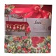 TOVAGLIA COTONE DIGITALE NATALE FLAKE LINEA ORO