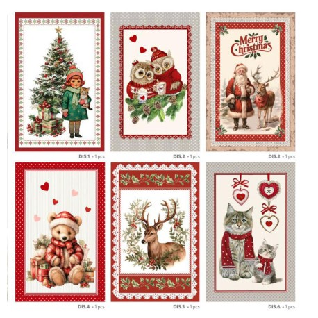 STROFINACCI SPUGNA CONF. 6 PEZZI ASSORTITI COUNTRY NATALE JOEL 2 LOVELY HOME