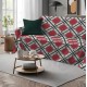 COPRITUTTO TELO ARREDO COTONE TARTAN QUADRIFOGLIO