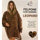 FELPONE DONNA PILE CON SHERPA LEOPARD LOVELY HOME