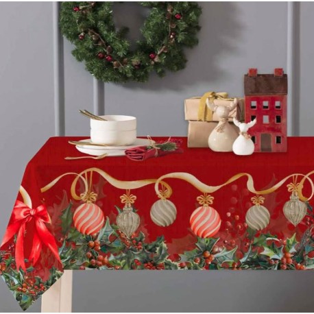 TOVAGLIA COTONE DIGITALE NATALE FLAKE LINEA ORO