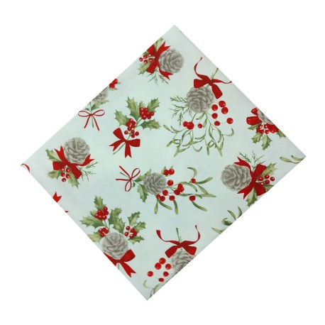 TOVAGLIA COTONE NATALE PIGNE PEZZOLI