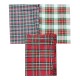 TOVAGLIA MISTO COTONE MIROS NATALE TARTAN LUREX PEZZOLI