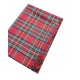 TOVAGLIA MISTO COTONE MIROS NATALE TARTAN LUREX PEZZOLI ROSSO