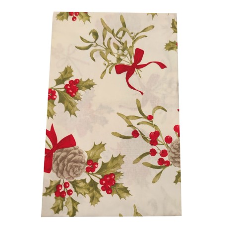 STROFINACCI CONF. 6 PEZZI COTONE NATALE PIGNE PEZZOLI