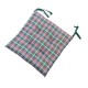 CONFEZIONE 4 PEZZI CUSCINI SEDIE LACCI COTONE TARTAN LUREX PEZZOLI