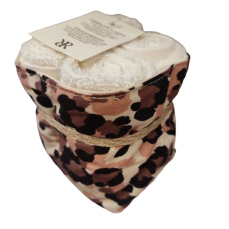 SET 4 PEZZI LAVETTE SPUGNA 30X30 CM MACULATO RR