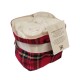 SET 4 PEZZI LAVETTE SPUGNA 30X30 CM TARTAN RR