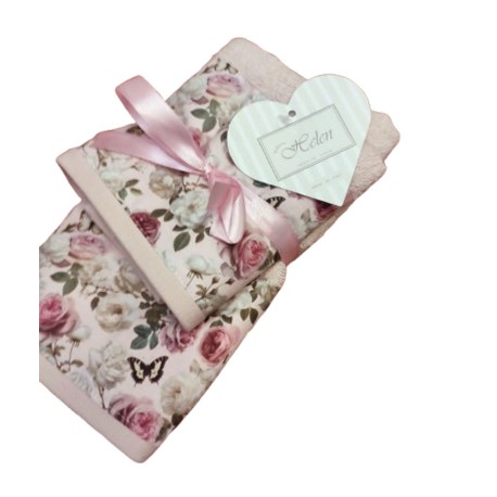 COPPIA SPUGNA ASCIUGAMANO + OSPITE PEONIA HELEN