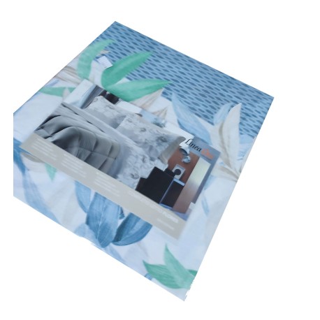 COMPLETO LENZUOLA MATRIMONIALE COTONE FLORES LINEA ORO