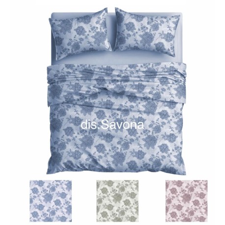 ASSORTITO 4 PEZZI COMPLETO LENZUOLA COTONE MATRIMONIALE DELICATO SAVONA HOME SWEET HOME