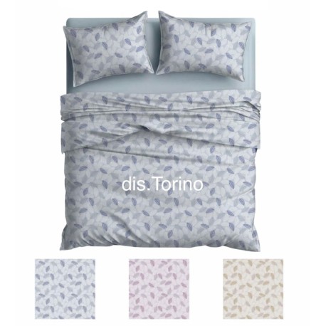ASSORTITO 4 PEZZI COMPLETO LENZUOLA COTONE MATRIMONIALE DELICATO TORINO HOME SWEET HOME