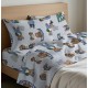 COMPLETO LENZUOLA COTONE TEDDY QUADRIFOGLIO