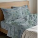 COMPLETO LENZUOLA COTONE SOFFIONE QUADRIFOGLIO VERDE